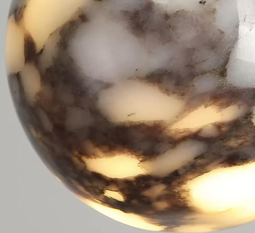 The Single Selene - Lunar alabaster wall light