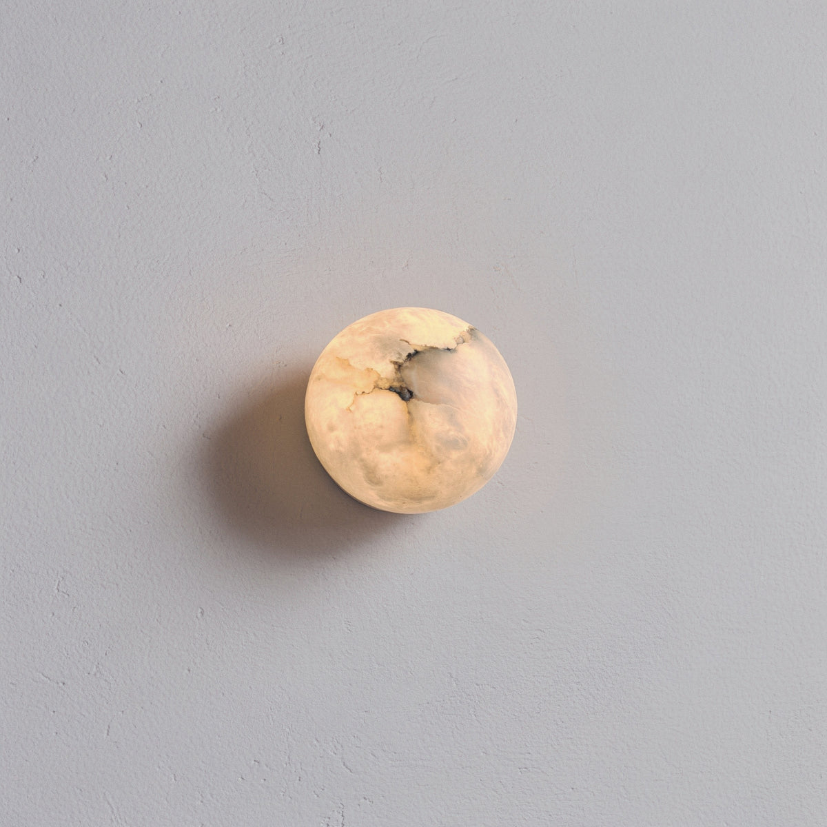 The Single Selene - Lunar alabaster wall light