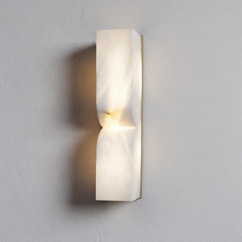 The Bailey - Sculptural alabaster wall light