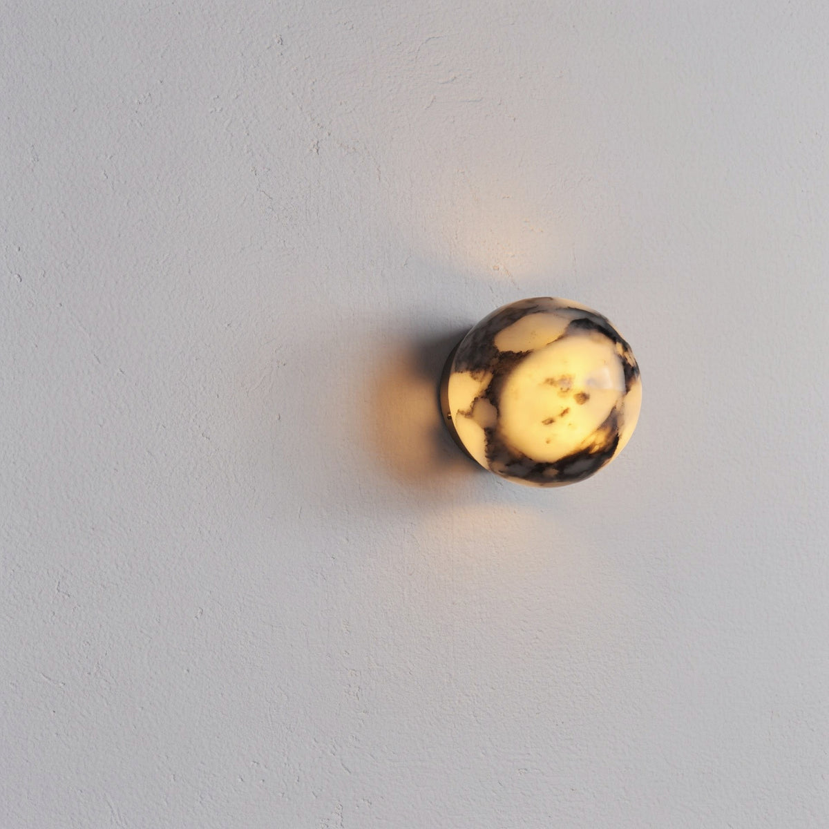 The Single Selene - Lunar alabaster wall light
