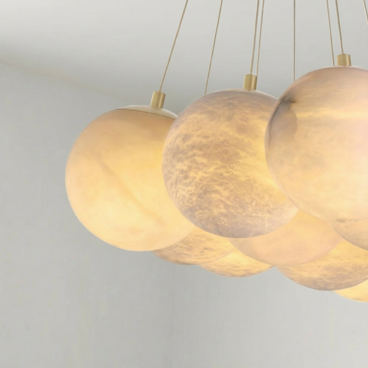 The Selenes - Alabaster chandelier