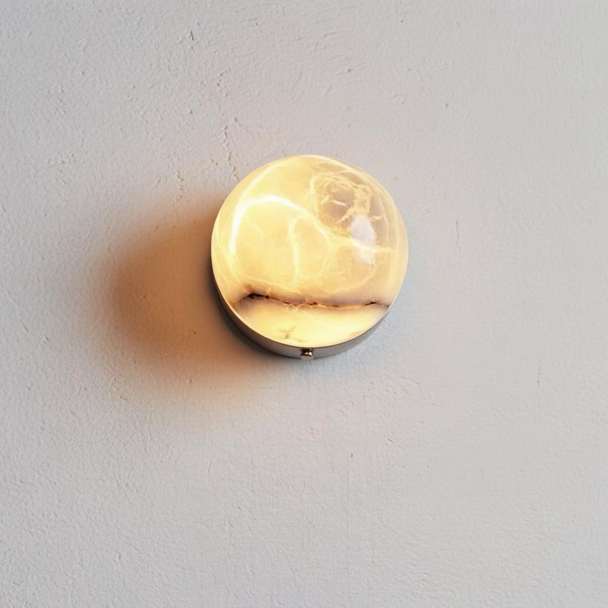 The Single Selene - Lunar alabaster wall light