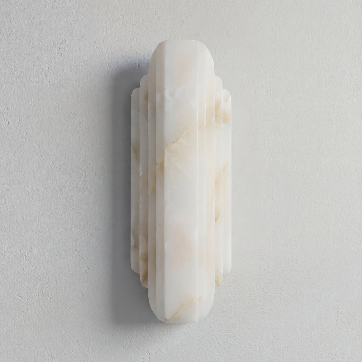 The Astraelle - Layered Marble Column Wall Light