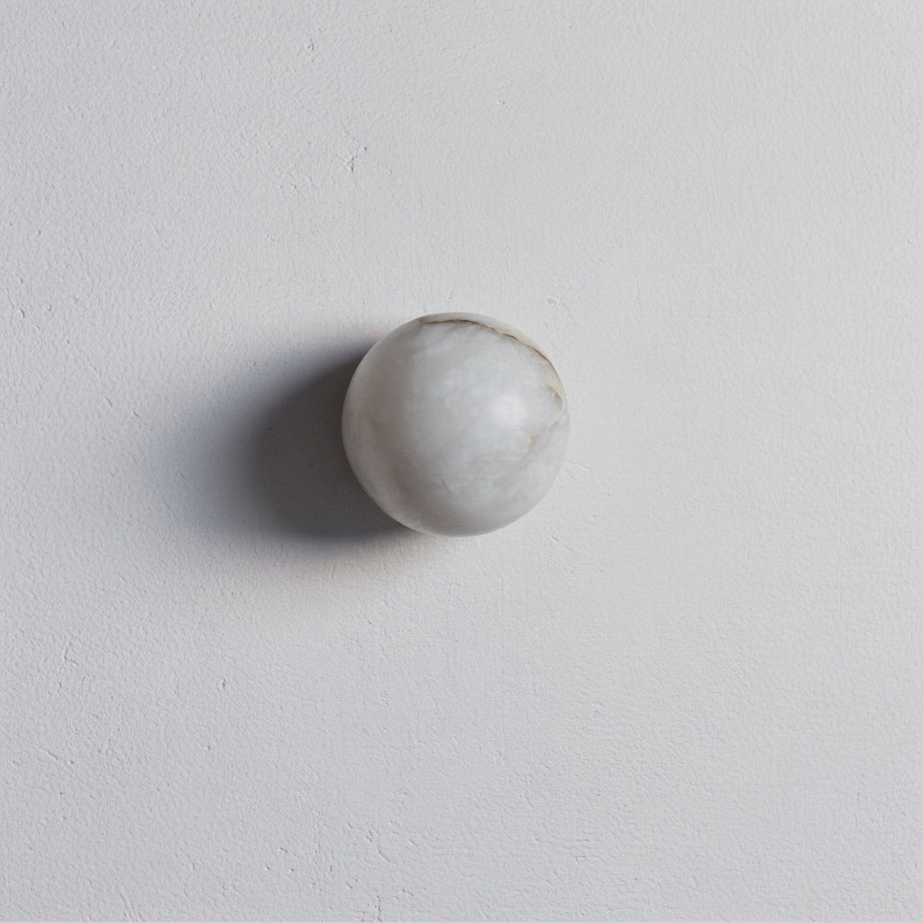 The Single Selene - Lunar alabaster wall light