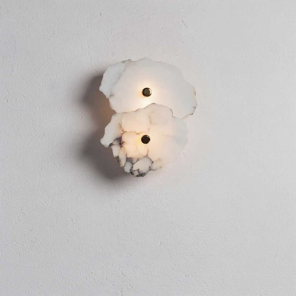 The Nuvia - Natural alabaster marble light