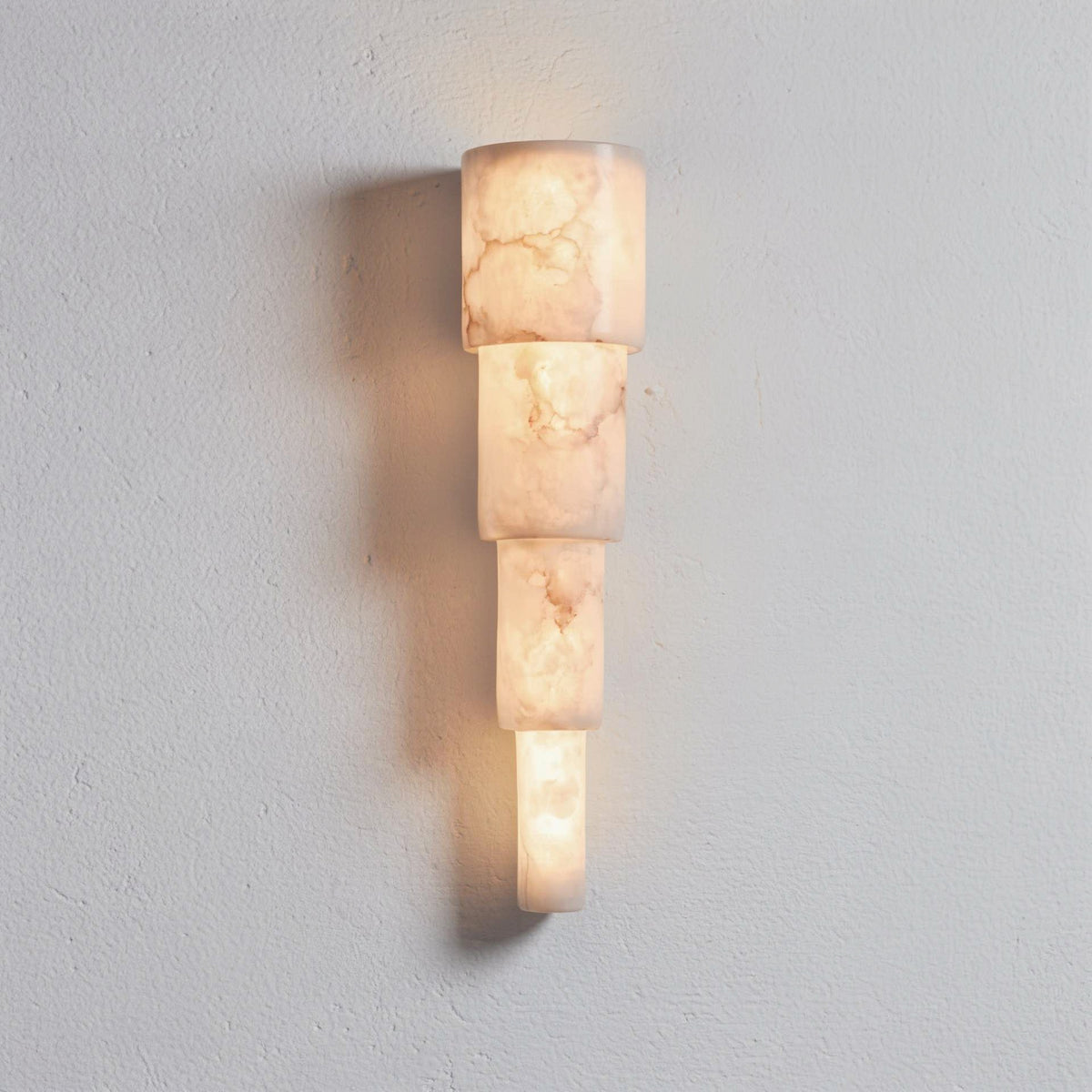 The Calypsa - Sculptural Marble Column Wall Light