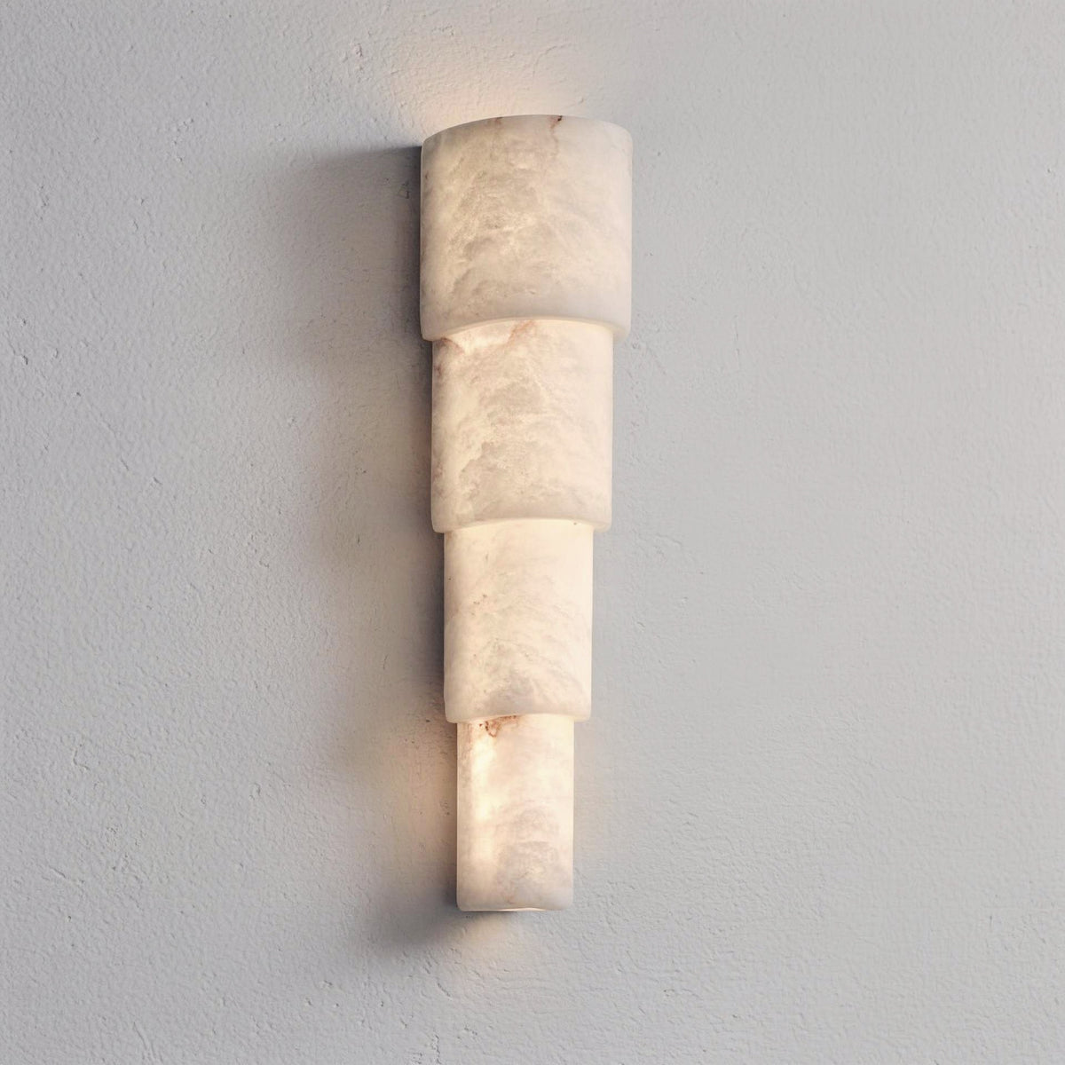 The Calypsa - Sculptural Marble Column Wall Light